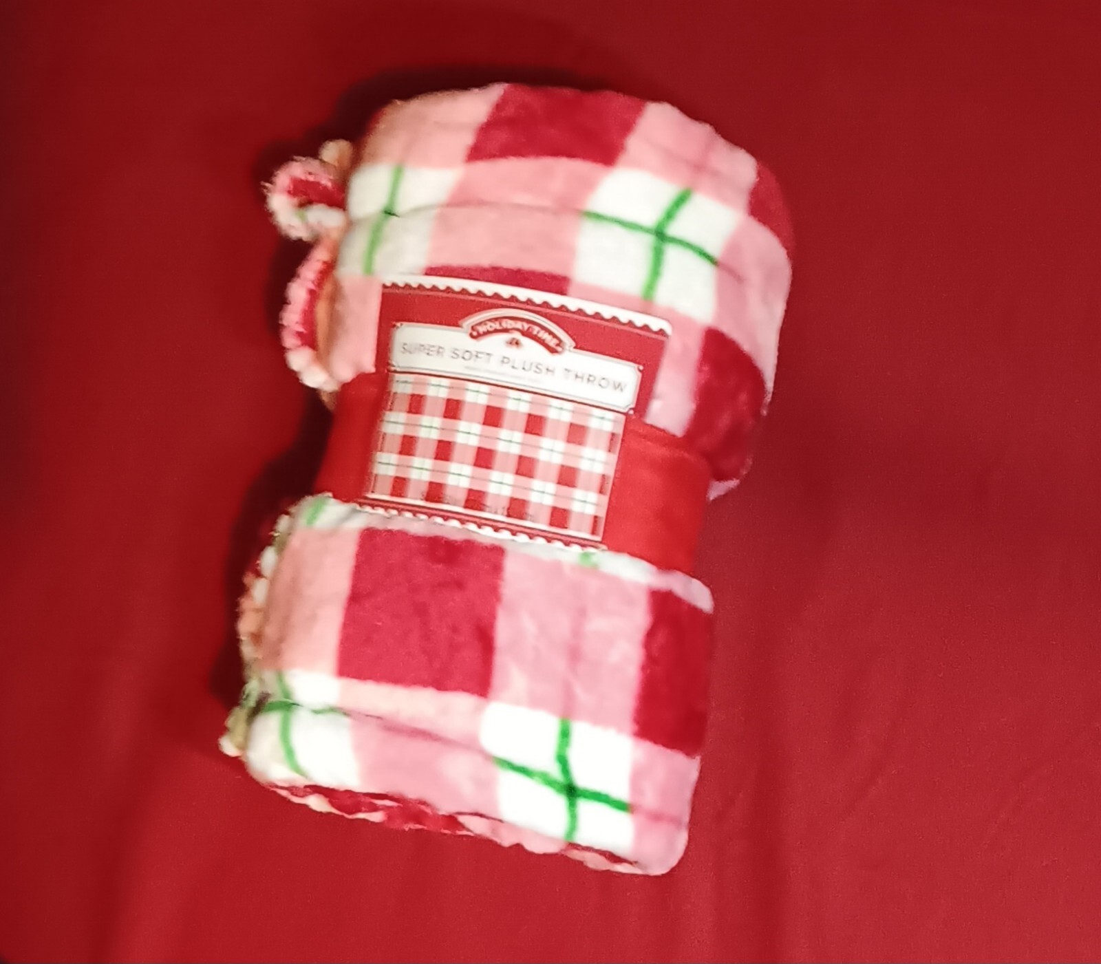Holiday Time Plaid Super Soft Plush Throw 50" x 60"