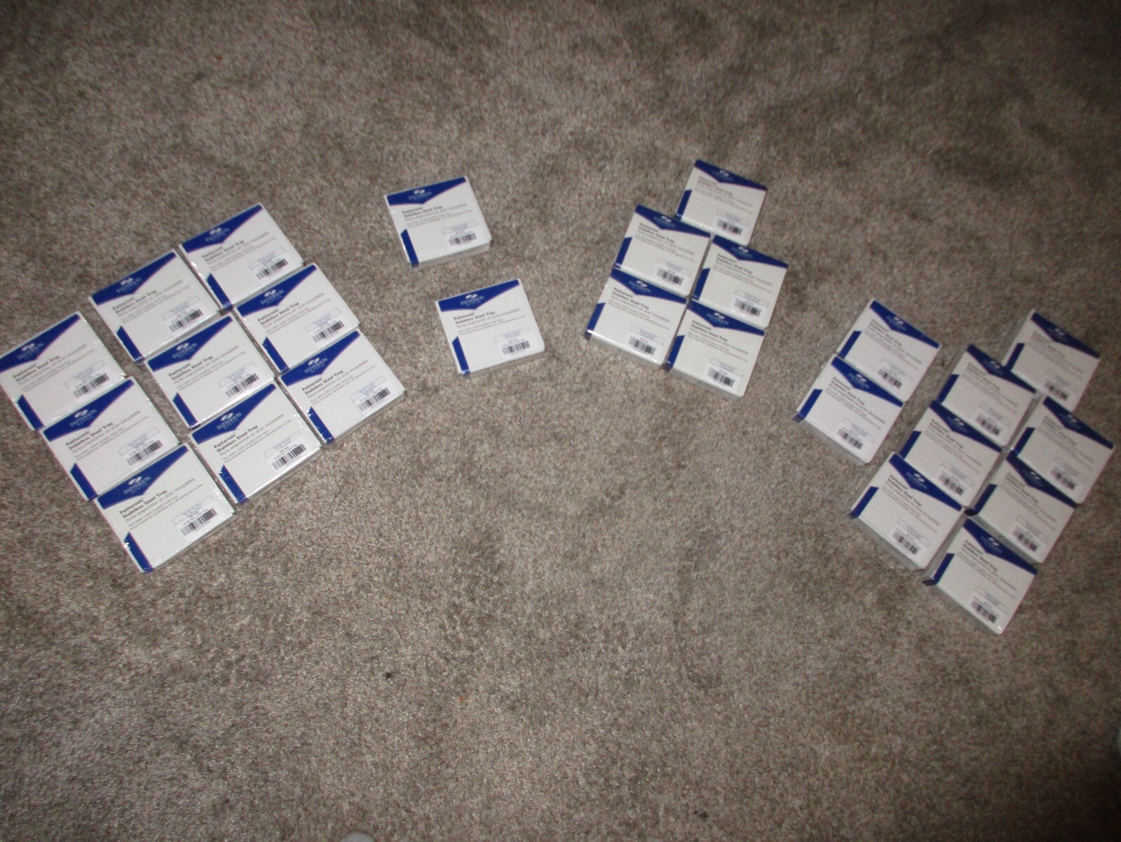 Lot of 25 New Patterson Dental Metal Impression Tray Stainless Steel Upper Lower