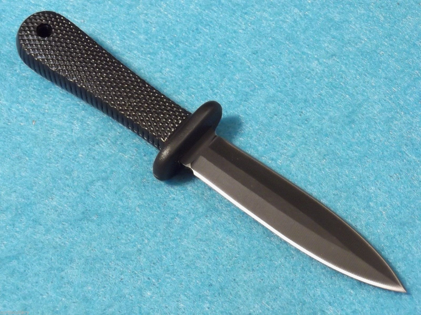 MINI NECK KNIFE 210925 Black double edge dagger fixed blade 5 1/2" overall NEW!