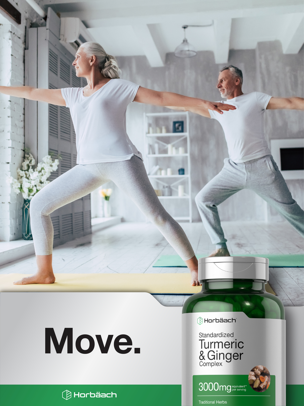 Turmeric Curcumin & Ginger Complex 3000 mg | 180 Softgels | by Horbaach