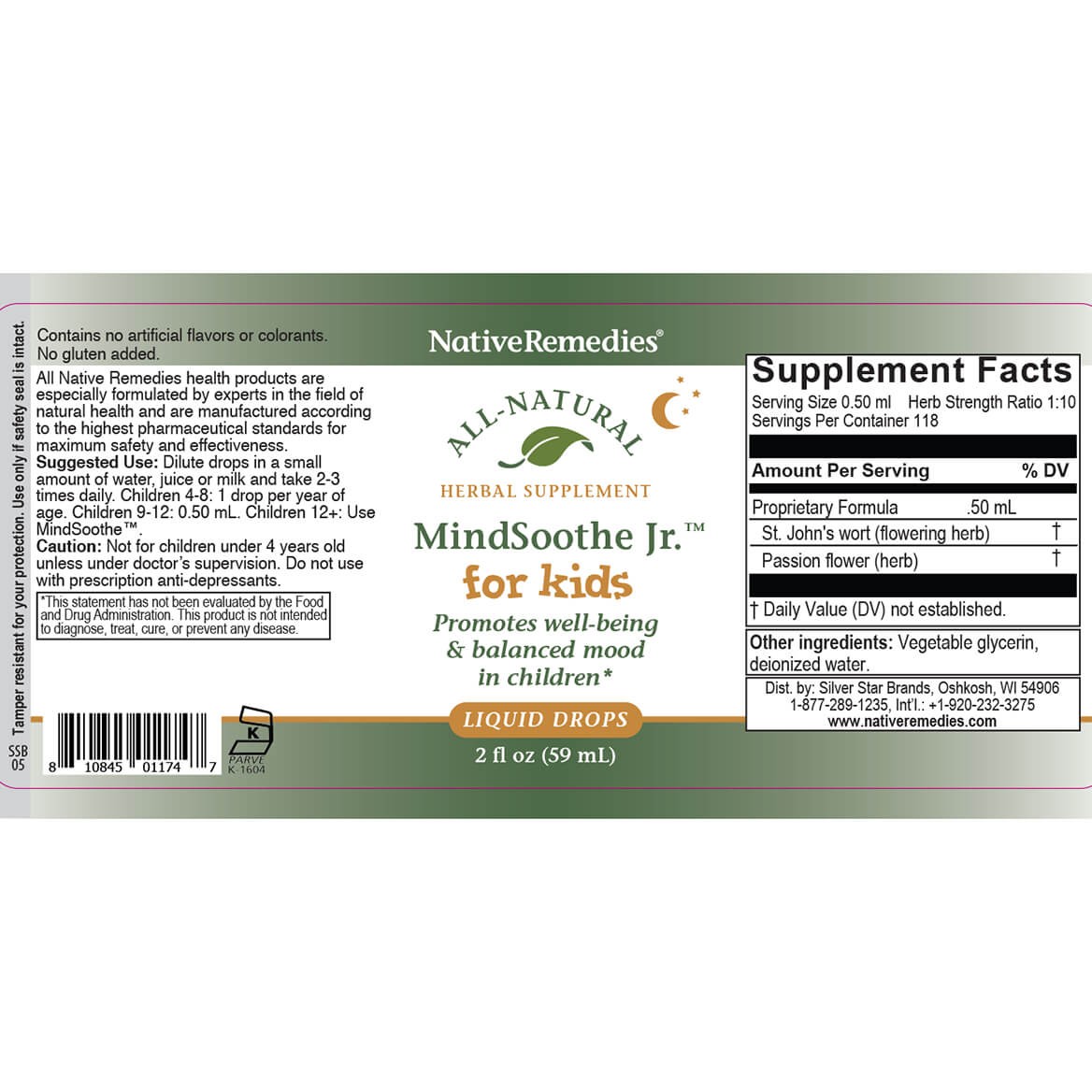 Native Remedies MindSoothe Jr.