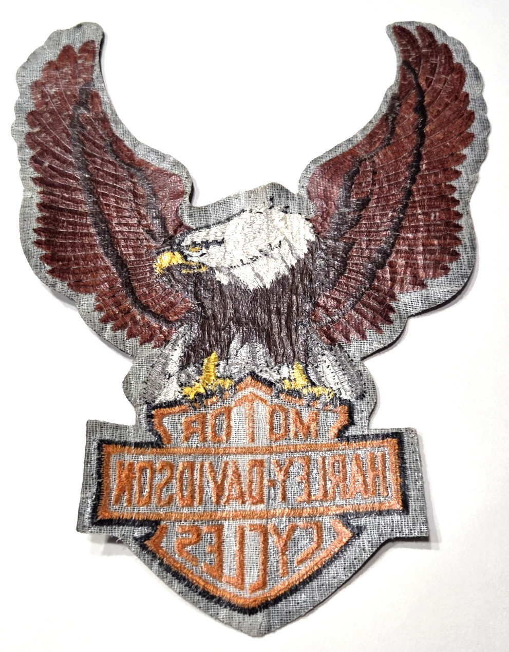 Harley-Davidson Motorcycles Eagle Sew Iron On Patch 10" x 7"