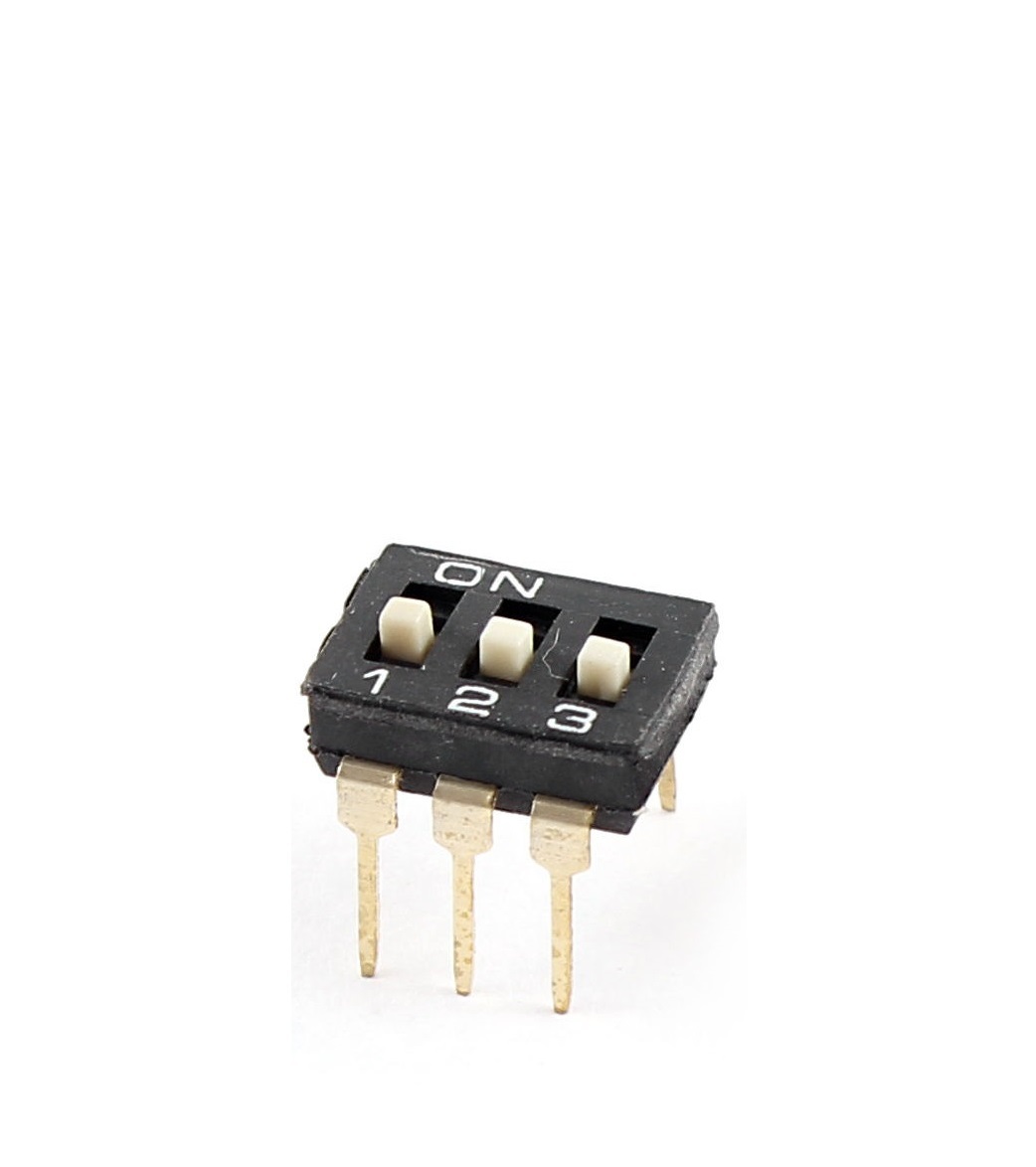 5 Pcs NEW 2.54mm Pitch 3 Position Slide Type DIP Switches