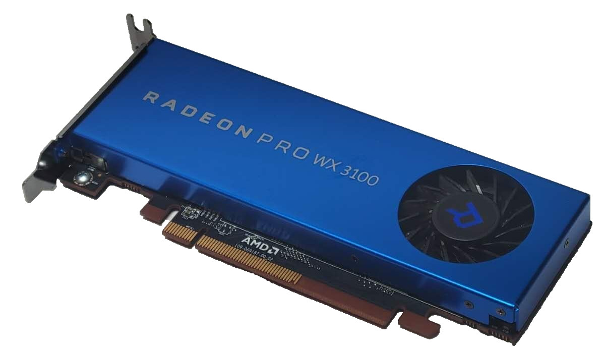 AMD Radeon PRO WX 3100 WX3100 4GB GDDR5 Graphics Video Card Low Profile