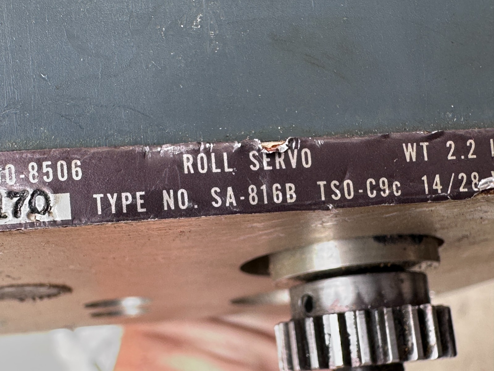 Bendix 4000290-8506 Roll Servo Type # SA-816B