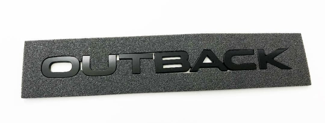 Subaru Outback SUBARU OUTBACK matte black emblem