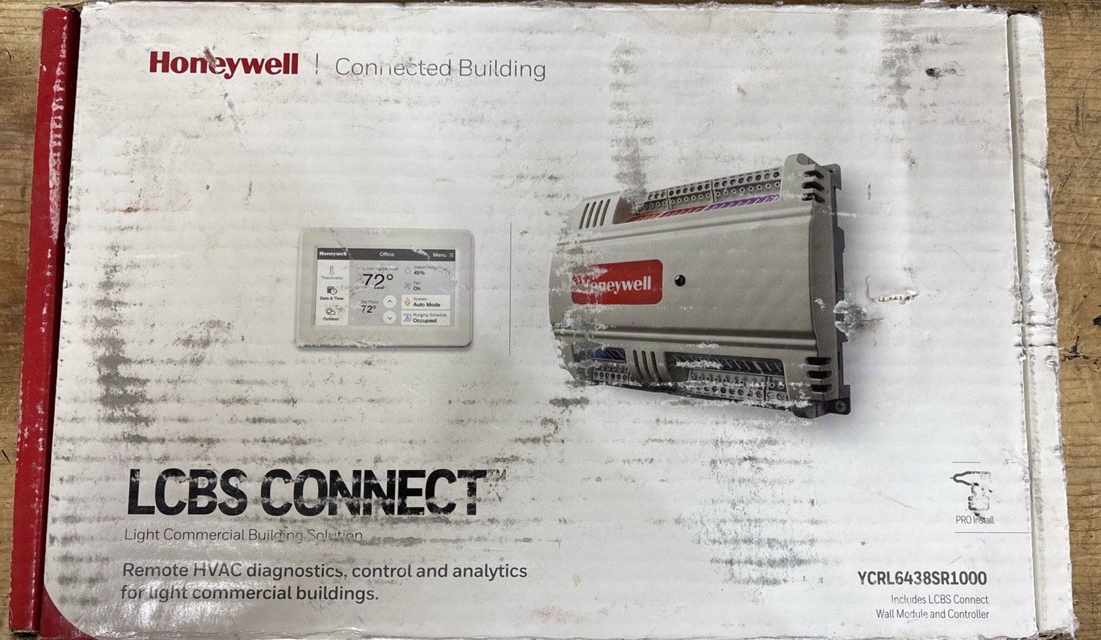 Honeywell YCRL6438SR1000 LCBS Connect Controller and Commercial Thermostat
