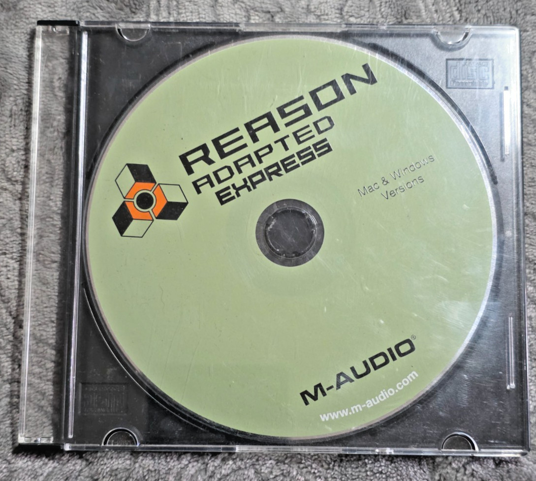 M-Audio Reason Adapted Express Software CD ~ Mac & Windows ~ Installation Disc