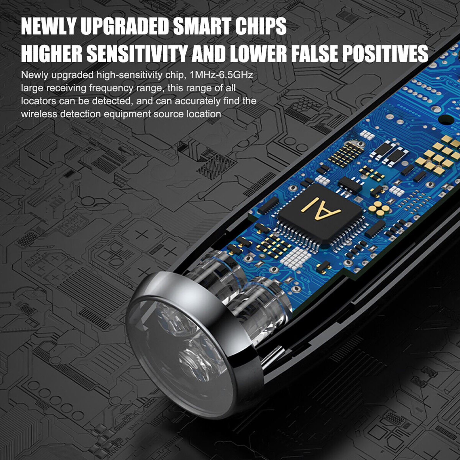 GPS RF Signal Detector Pen Anti-Spy Hidden Camera GSM Audio Bug Finder Recharge