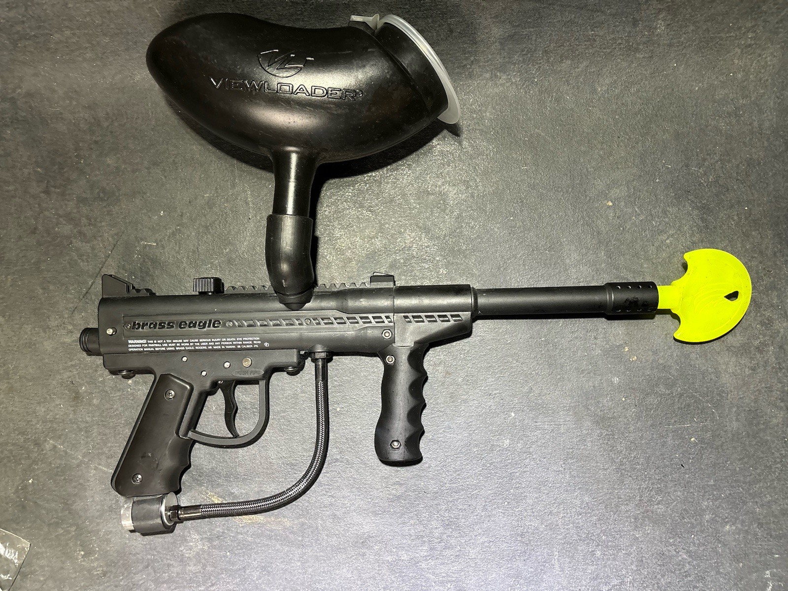 Brass Eagle T Storm Tank & ViewLoader Black Semi-Auto Paintball Marker Gun