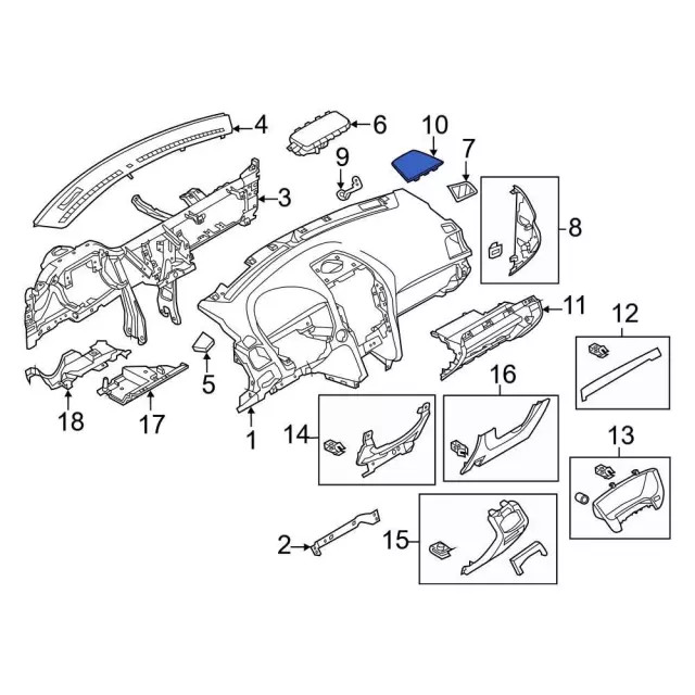 Genuine Ford Speaker Grille DB5Z-18978-BA