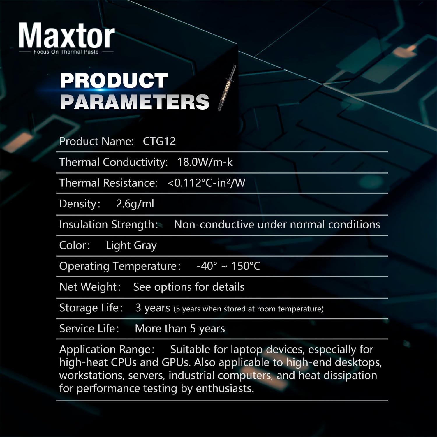Maxtor High Performance Heat Sink Compound Thermal Paste (4g)