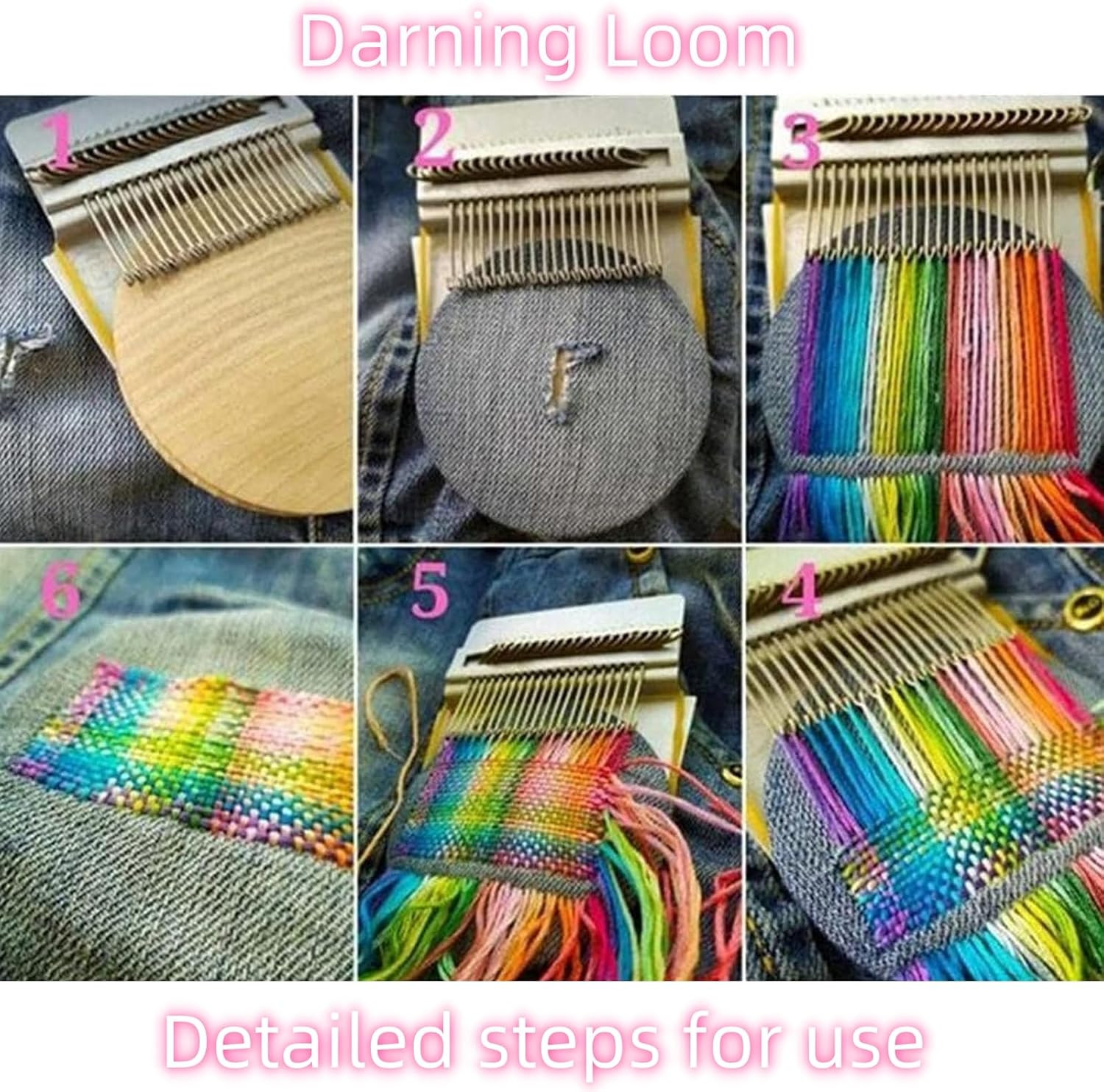Darning Egg, Mini Darning Loom, Darning Egg Weaving Tool Set with Small Weaving
