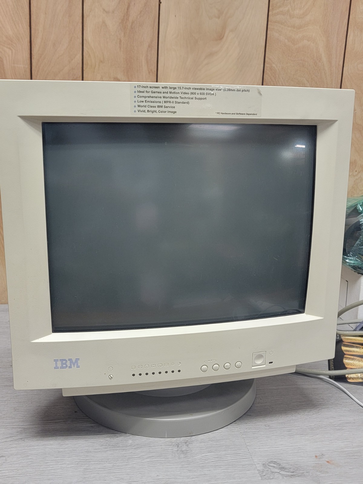 Rare IBM 2118-3a3PS/1  CRT Monitor  Computer monitor vintage