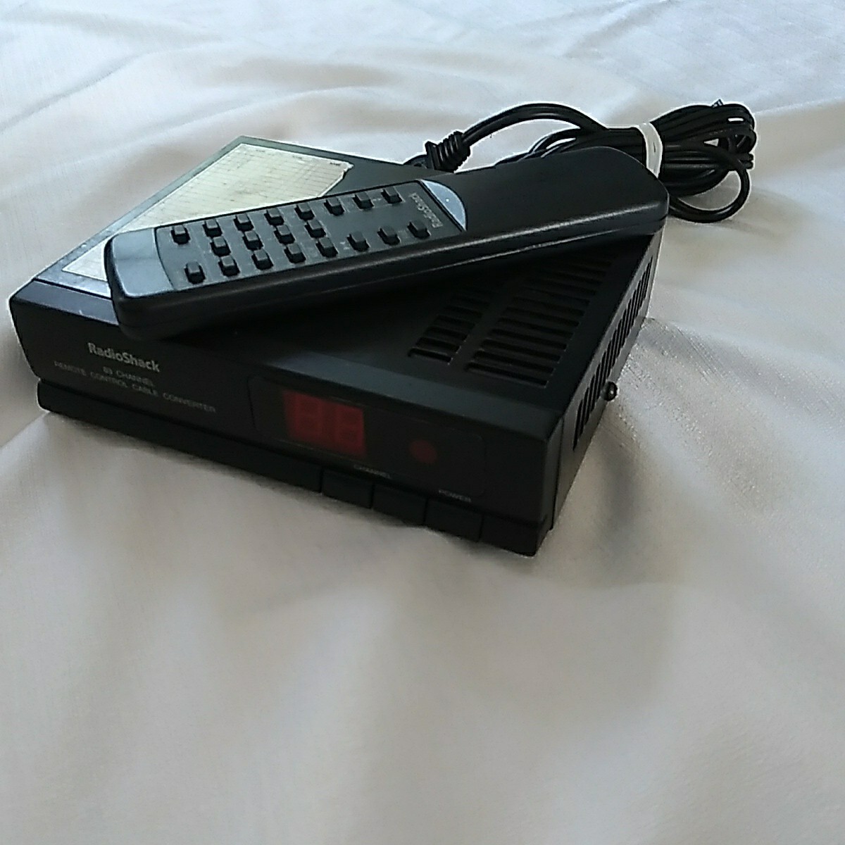 Radio Shack 83 Channel Remote Control Cable Converter With Remote
