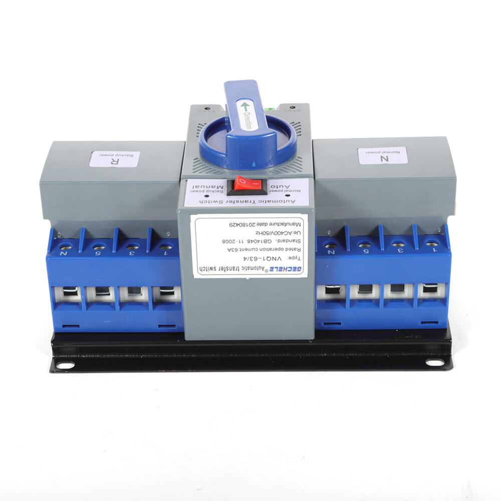 Dual Power Automatic Transfer Switch kit 63A 4P ATS Generator Changeover Switch