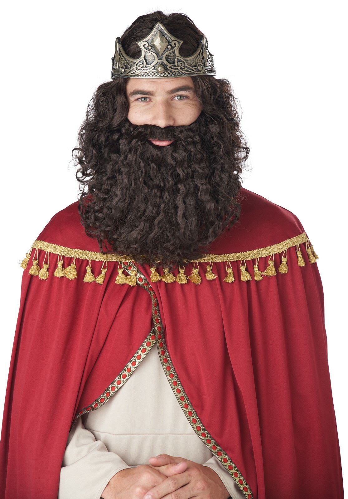 Renaissance Religious Biblical King Adult Costume Beard and Wig