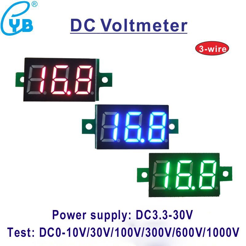 YB20 LED Digital Voltmeter Voltage Meter Volt Instrument Tool