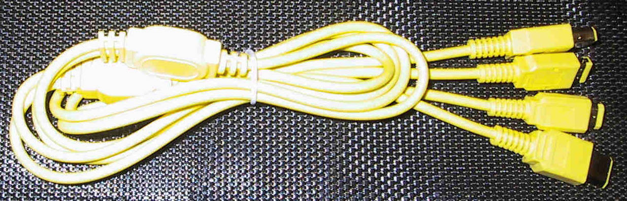 Game Boy Color link cable Yellow NEW for GB, GB Pocket and GBC games Nintendo