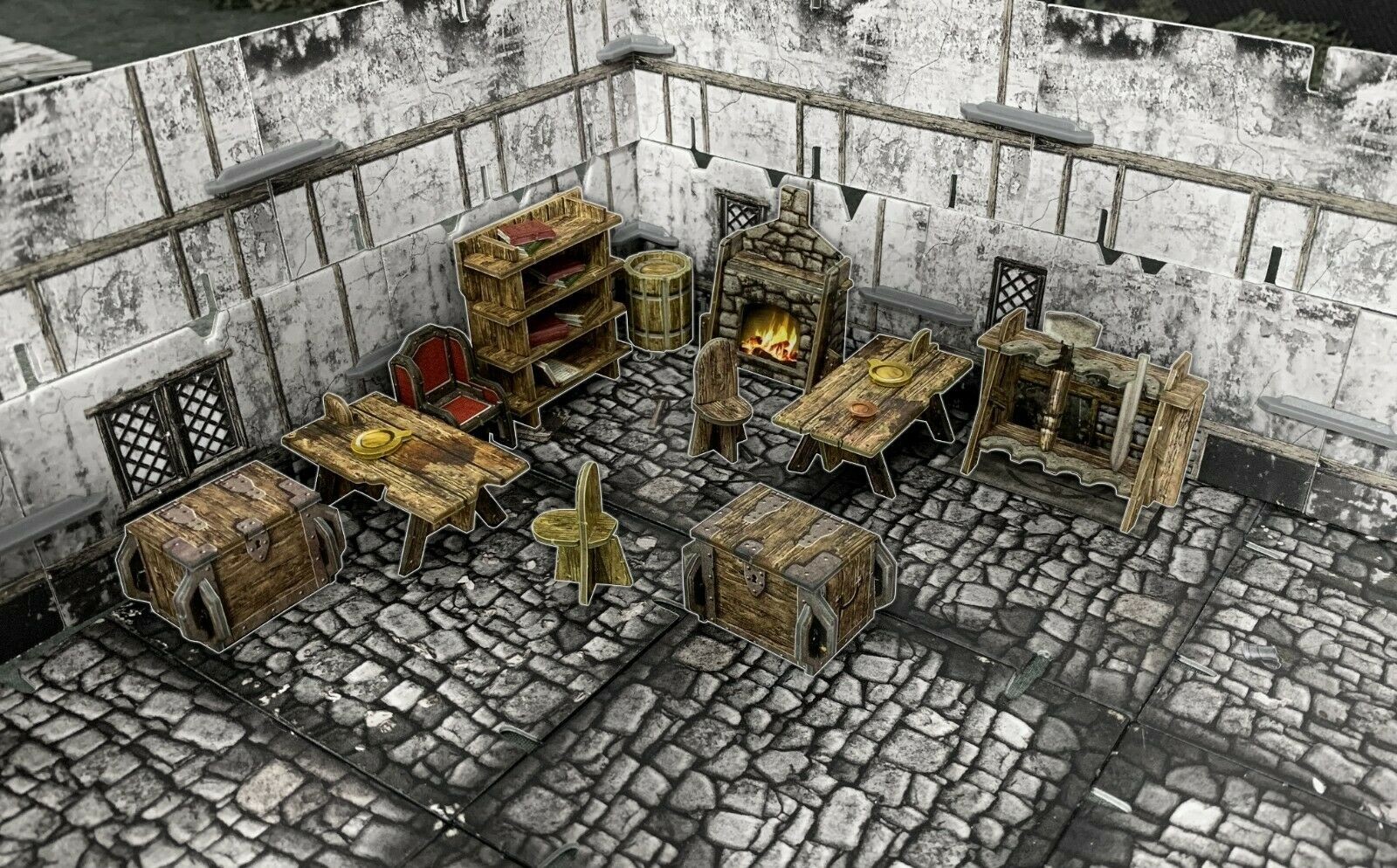 Fantasy Terrain Village Furniture - D&D DND Scenery Battle Systems