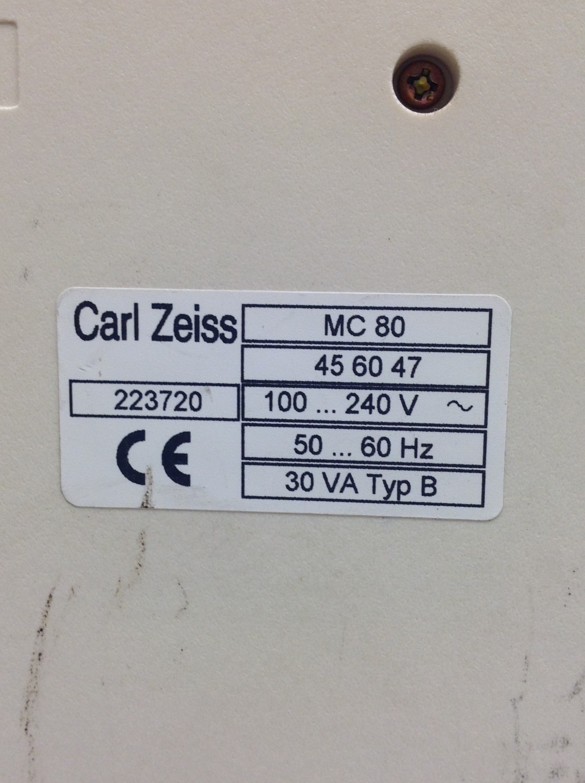 Carl Zeiss MC 80 Camera Exposure Controller w/ Power Cable, WORKING FREE SHIP