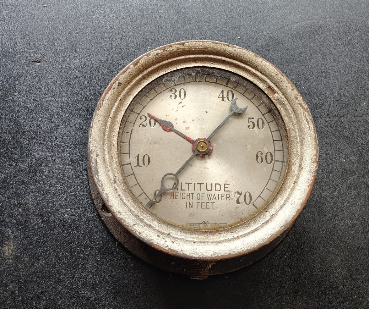 Antique Bogardus Company Chicago IL Altitude Gauge 4 3/4 Inches