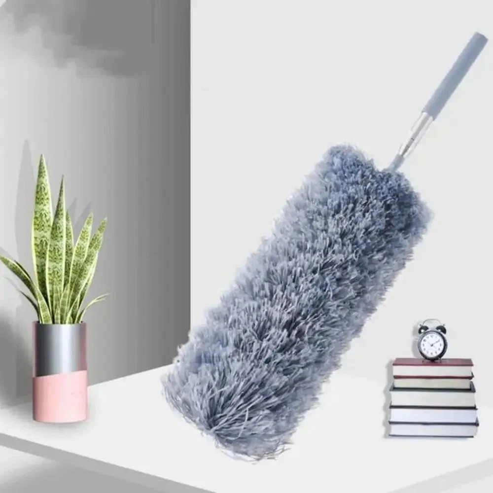 Microfiber Duster Soft Feather Dusting Brush Household Extendable Cleaning Tool