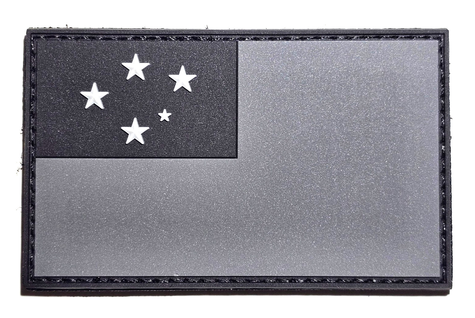 Western Samoa Flag 3D PVC Patch SUBDUED Morale Tactical Samoan Hook Backed Loop