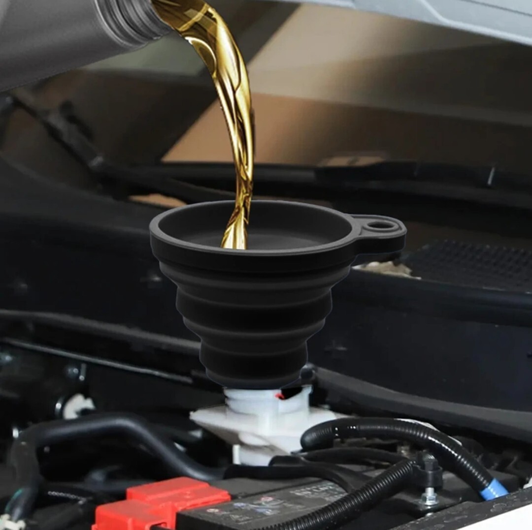 Embudo de silicona universal para motor de coche, embudo para...