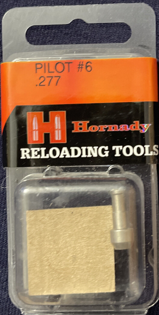 Hornady Reloading Tool / # 6 Case Trimmer Pilot Caliber .277 Diameter 390948