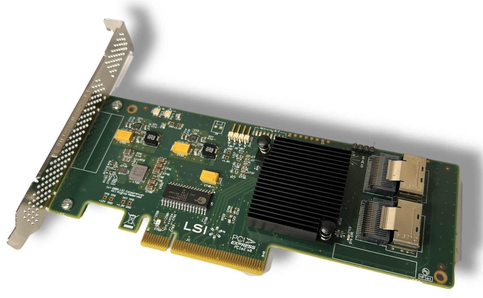 LSI SAS9211-8i PCI-E Dual Port SAS Raid Controller Card H3-25250-02F Full Height