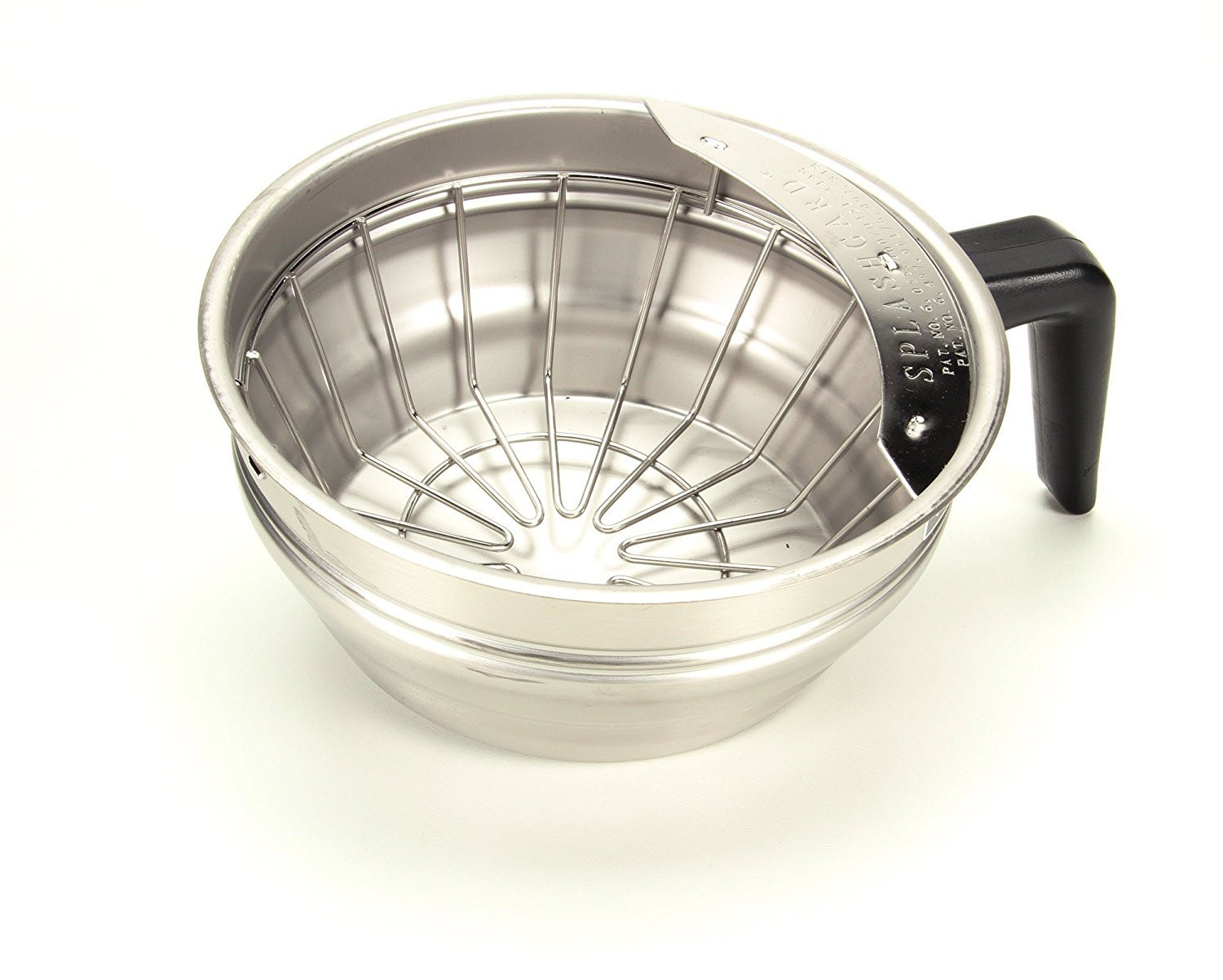 20216.0000 Funnel Assembly with Stainless Steel-Black Handle, Silver