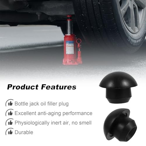12 PCS Bottle Jack Oil Filler Plugs, Rubber Conical Car Hydraulic Jack Oil