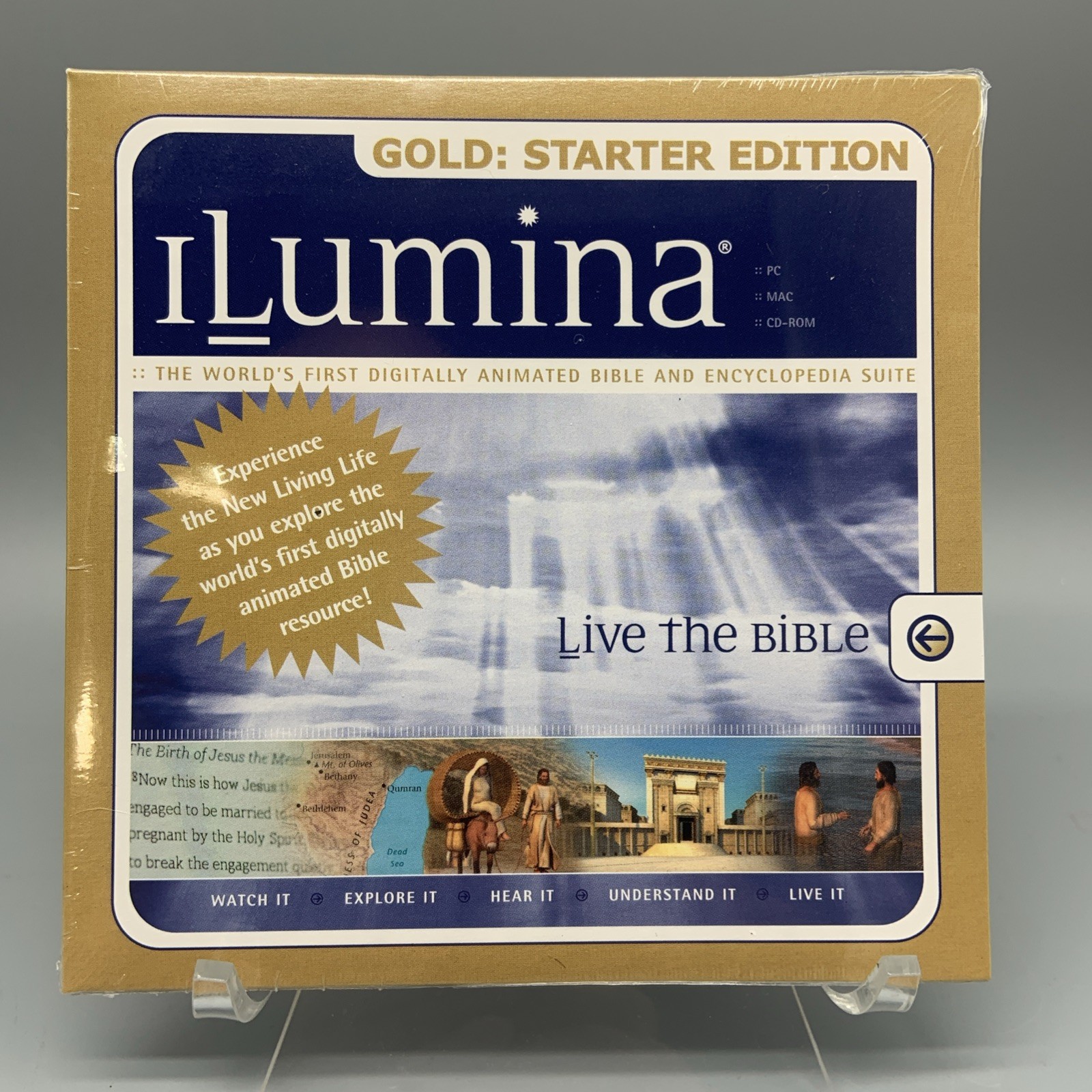 ILumina Gold Starter Ed. Live the Bible Animated Bible Software 2004 w1s2 1698