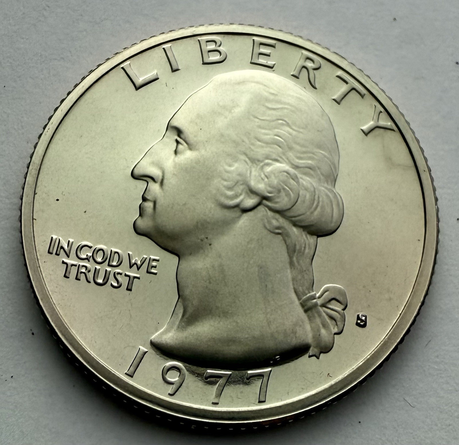 1977 Washington Quarters CN-Clad BU & Gem Proof From proof set. KM 164a