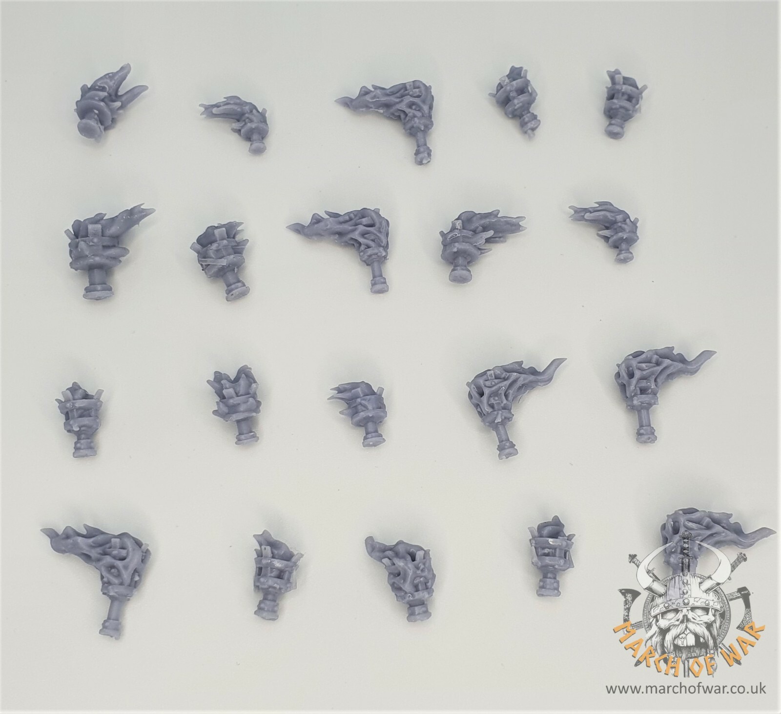 30 resin braziers torches sisters battle, sororitas, salamanders flaming torch