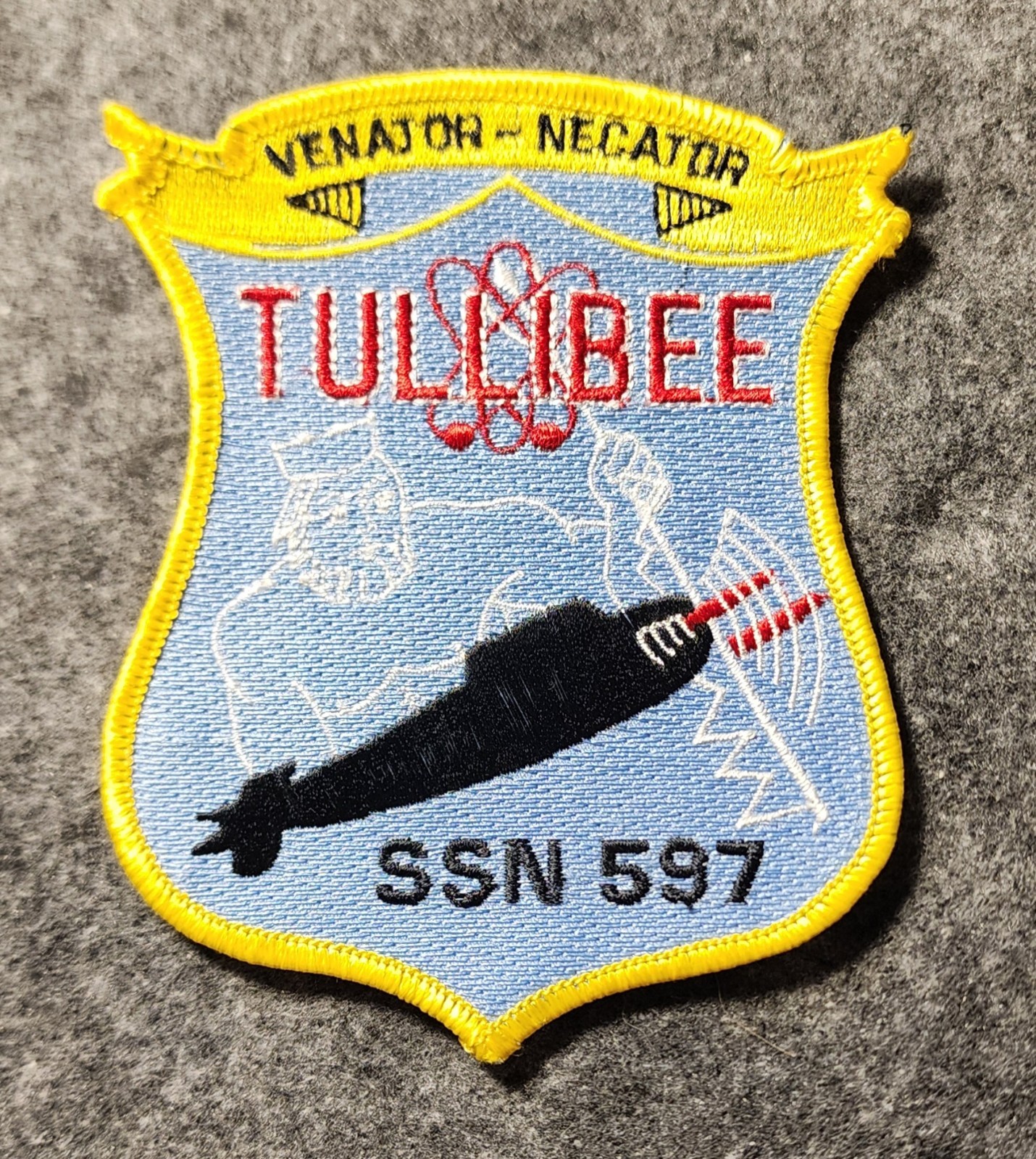 USS Tullibee SSN-597 Nuclear-Powered Attack Submarine Patch - Navy - Sub