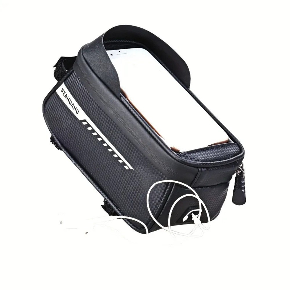 Waterproof Bike Front Frame Bag Touch Screen Visor Cycling Storage Phone Holder