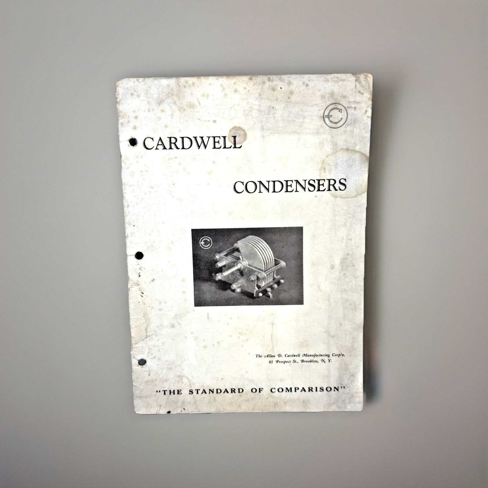 1926 Cardwell Condensers Catalog Sales Booklet 36 Pages Includes Radio Parts