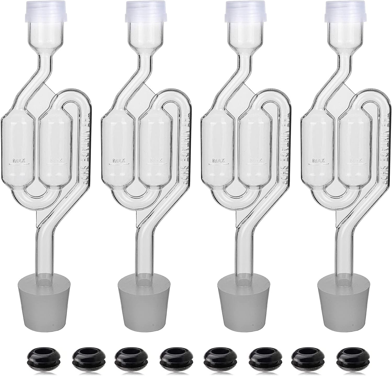 Bubble Airlock Set, 4 Airlocks for Fermenting, airlock, airlock