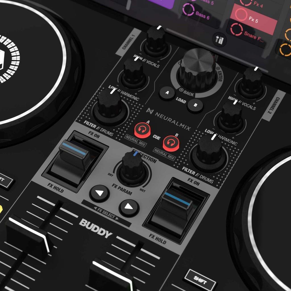 Reloop Buddy 2 Deck / 2 Channel DJ Controller for iOS & Computer (B-STOCK)