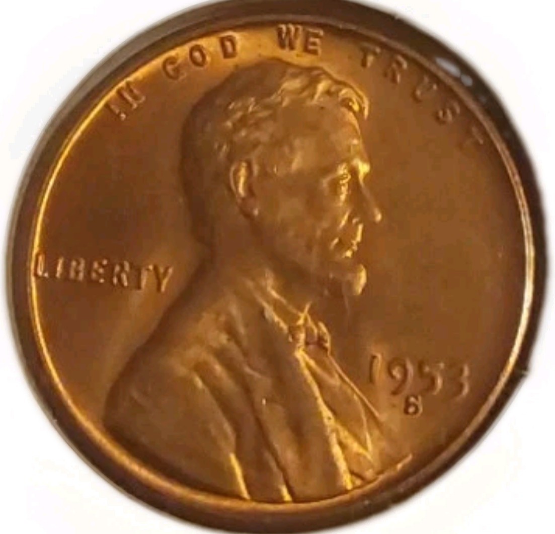 San Francisco Minted 1953 S Lincoln Wheat 1C GEMBU RD Uncirculated Coin FreePost