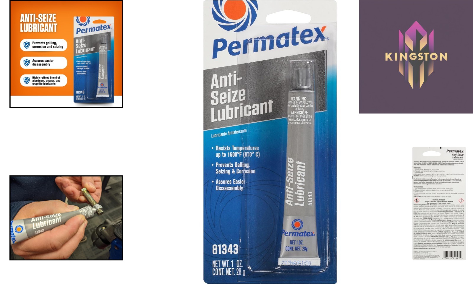 1oz Marine Lubricant Paste - Aluminum, Copper, Graphite Blend for Protection