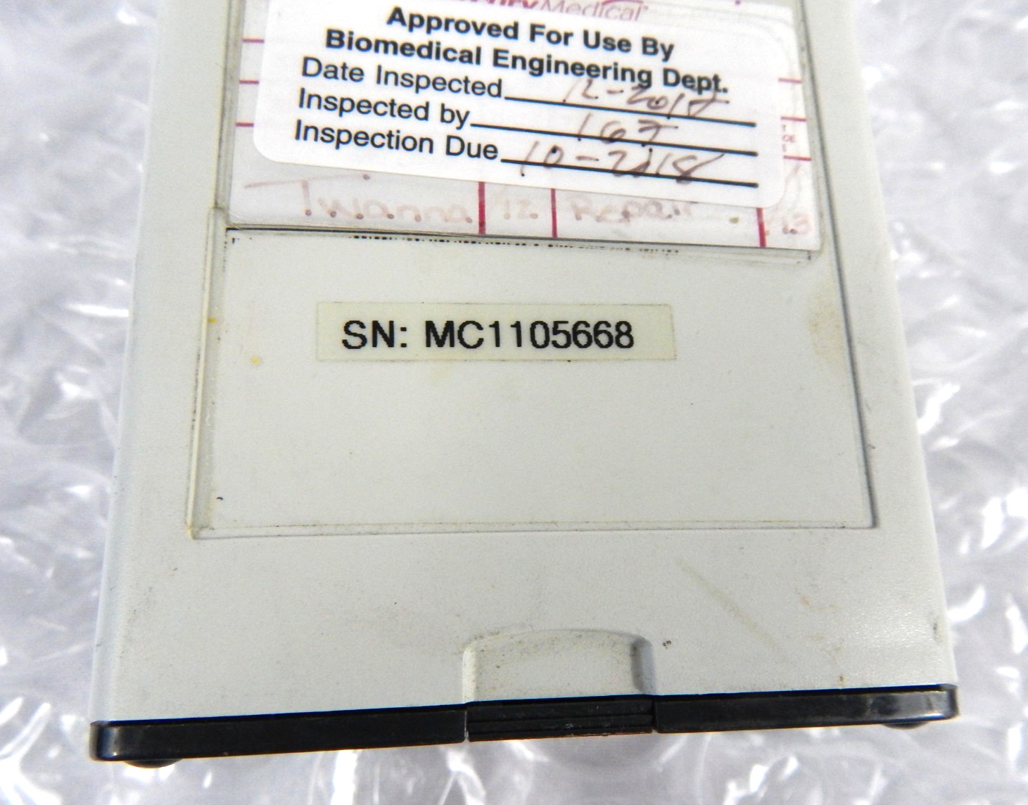 ORIDION MICROCAP HANDHELD CAPNOGRAPH S/N 043