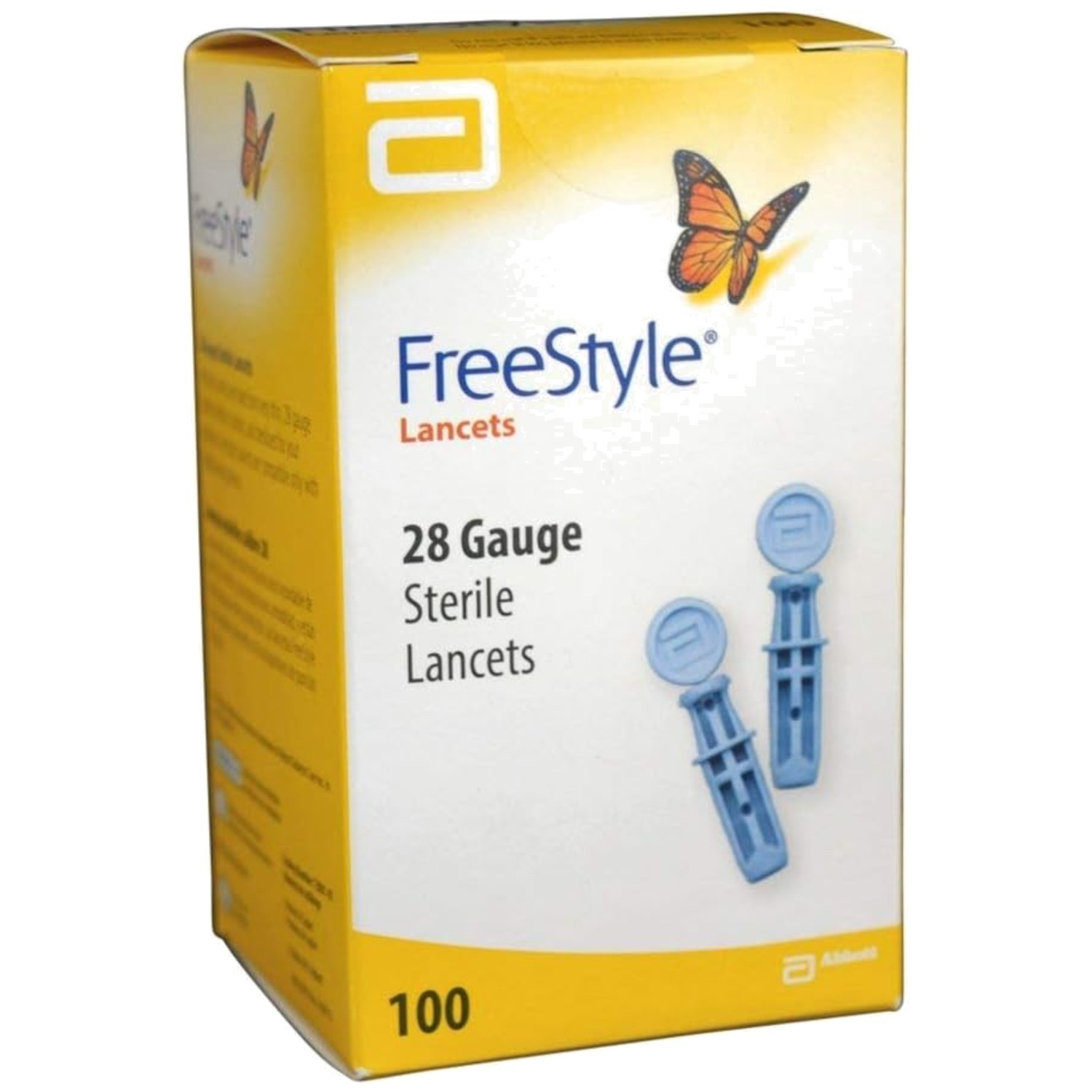 Sterile Lancets 100 Pack, 28G Needle