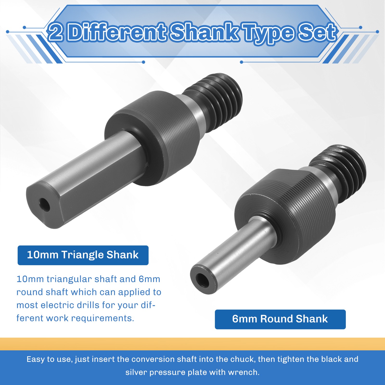 Drill Angle Grinder Adapter with Flange Parts Set,3 Set Replacement5842