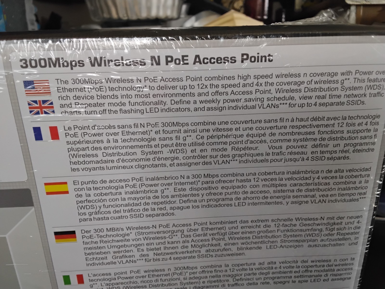 Trendnet 300Mbps Wireless N Poe Access Point New TEW-653AP
