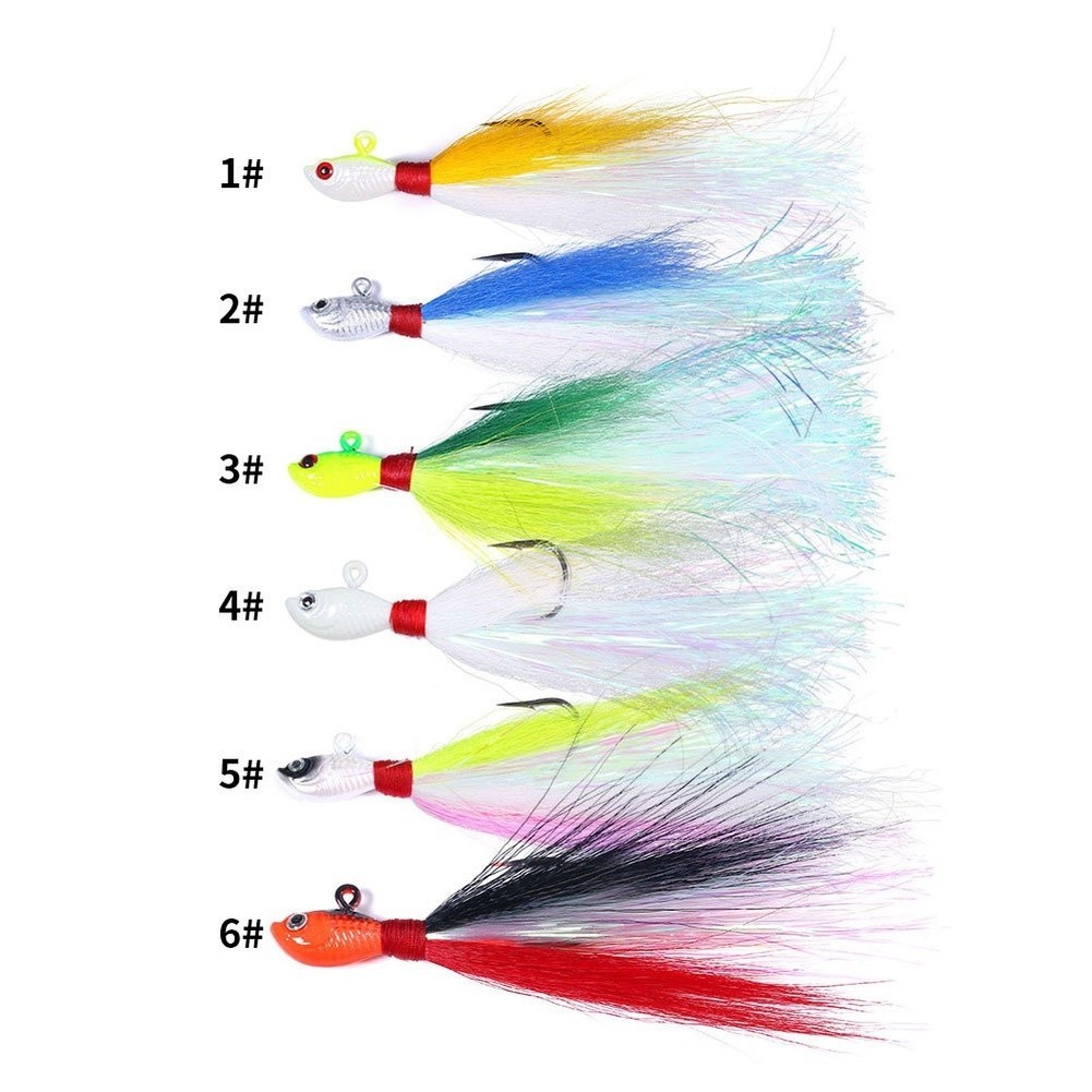 Whiskered For Sea Bait with Jig Head for Pikeperch Bass 19.1cm 7g 10g 14g 21g