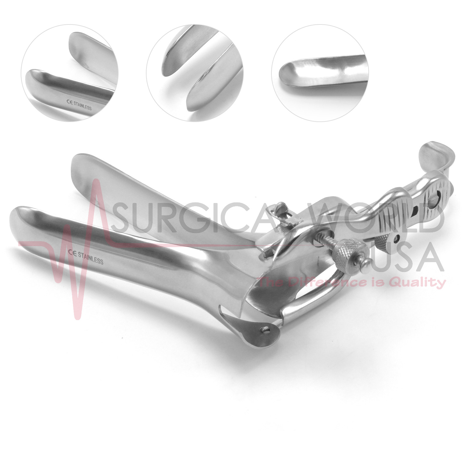 Pederson Vaginal Speculum Large Narrow Blades 1" X 4" Gynecology Surgical