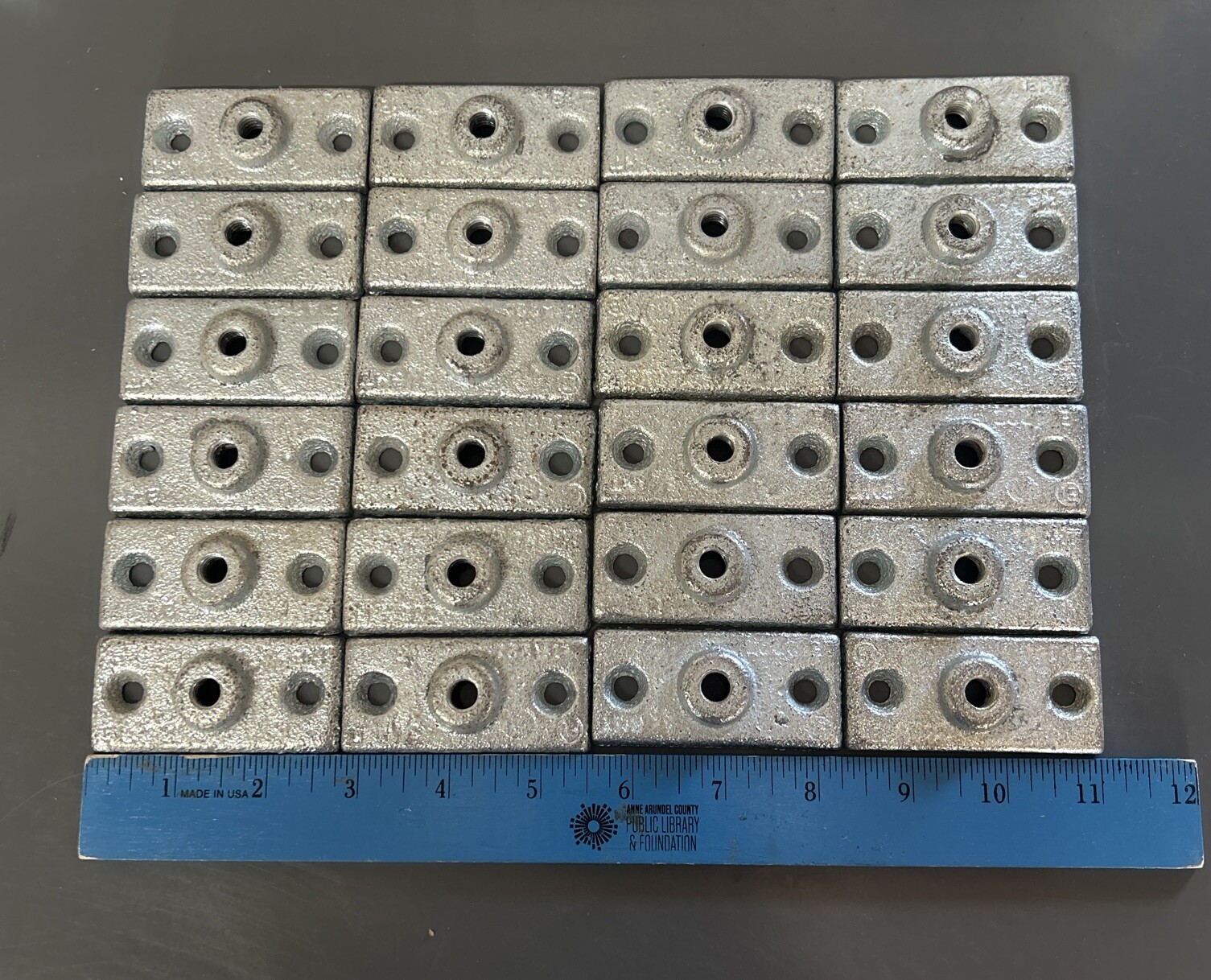 Ceiling Flange 3/8” Zinc Plated ((Lot Of 24 ))Jones Stephens
